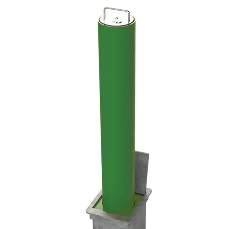 LA/114 Lift assist telescopic bollard in Green