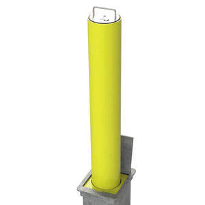 LA/114 Lift assist telescopic bollard in Yellow