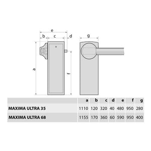 BFT - Maxima Ultra 6.0 BT automatic barrier specification
