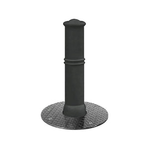 Agora semi automatic rising bollard in a Black powder coated finish.