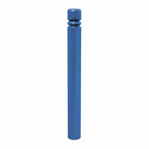 City 114mm static steel bollard in Blue