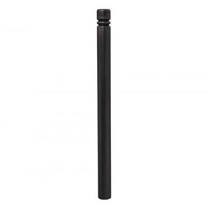 City 76mm static steel bollard in Black