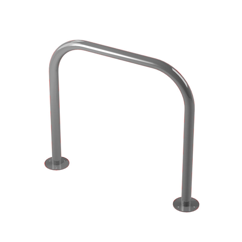 48mm tube bolt down steel hoop barrier in Silver.