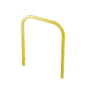48mm tube hoop barrier in a Yellow powder coated finish.