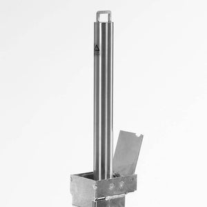 Autopa Retracta-post 500 in a stainless steel finish