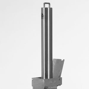 Autopa Retracta-post 500 in a stainless steel finish
