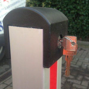 Controller-plus semi auto parking post lock and key location.
