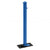 Agora soli-block fold down parking bollard in a Blue powder coated finish.