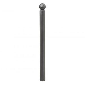 Sphere 76mm diameter steel bollard in Grey