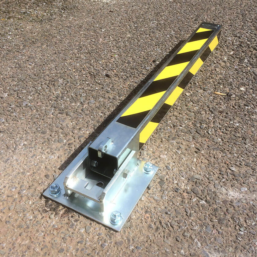 SS4 Fold down parking post in the lowered position