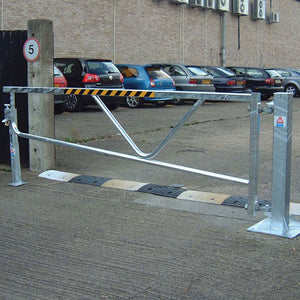 Swing gate barrier in a Galvanised finish
